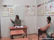 Russian Teacher And Schoolgirl