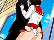Kinky Man Is Playing With The Young Anime Nub