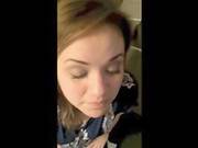 Pretty Girlfriend Blowjob In Hotel