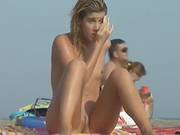 Oiled Sweetheart On The Beach