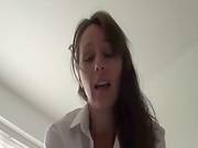 Prego Bitch Fondling Her Large Tits