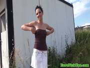 Euro Girlnextdoor Flashes For Cash