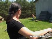 Tall Mature Lady Gets Banged By A Farm Boy