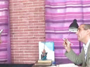 This Student Gets Good Grades Because She Lets The Teacher Spunk All Over Her Little Tits!