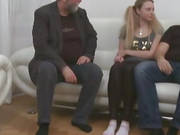 This Old Guy Gets Lucky With Jane When Her Boyfriend Leaves The Room For A While.