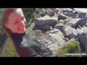 Young Hot Chick Gets Picked Up And Nailed Outdoors