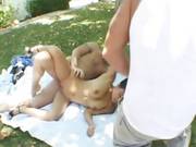 Horny Couple Fuck And Suck Outdoors For All To See