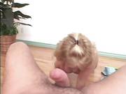 Blonde Georgia Peach Offers Penile Suction