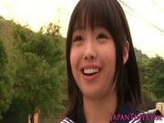 Petite Japanese Schoolgirls Love Threeway