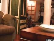 Trimmed Twat Gets Nailed And Cum On It By Her Man