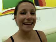 Mature Frenchie Hot Action ,sucking Hard In A Green Couch .