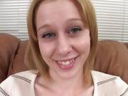 Fun Loving Blonde Takes Messy Jizz Shower