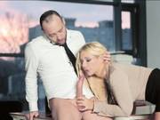 Busty Secretary Kyra Filled With Cum