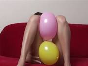 Mia Gets Down And Dirty With Some Balloons