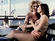Two Voluptuous Vintage Lesbians Making Love In 69 Pose On A Yacht