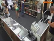 Guy Pawns His Girlfriends Pussy At The Pa 