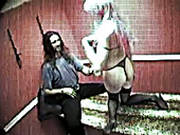 Pink Haired Hooker Serves Client In Front Of A Hidden Camera