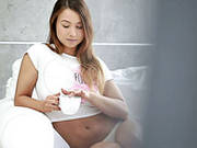 Perfect Red Haired Babe Gets Her Delicious Pussy Fucked Early In The Morning