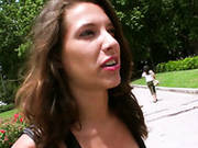 Curly Amateur Brunette Agrees For Casual Sex To Ride Fat Cock On Top