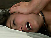 Tattooed Moaning And Tied Up Brunette Gets Her Butthole Drilled Rough