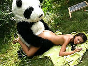 Svelte Pretty Brunette Gal With Small Titties Is Ready For Masturbation In The Woods