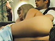Mega Busty Blond Whore Pleases Two Studs With Steamy Blowjob