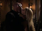 Big Tittied Blond Milf Gives Stout Deep Throat To Rich Stud