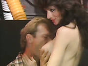 Perverted Busty Vintage Brunette Strips And Teases Cocks On Live Show