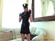 Hot Redhead In Officers Uniform Masturbat 