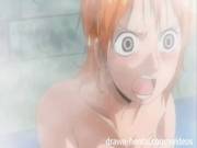 One Piece Hentai Nami Extended Bath Scene