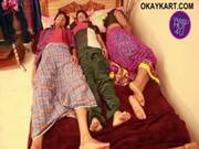 3 In One Indian House Wife Sharing Bed Wi 