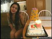 Latin Chick With Small Tits On Cock