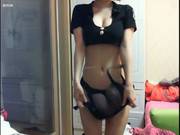 Natural Bigtittied Cute Korean Girl Strip 