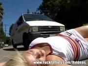Chubby Blonde Fucks The Good Samaritan