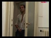 Italian Blonde Secretary Masturbating In 