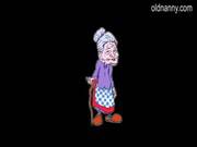 Old Grandma Pulling Dildo In Her Pussy In 