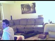 Nerdy Chick Has 3some In Her Living Room
702
