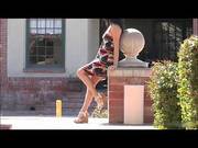 Danica Riding A Fire Hydrant On The Streets
911