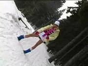 Hot Blonde Strips In Deep Winter
1118