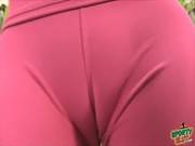 Big Cameltoe Busty Milf In Tight Spandex 