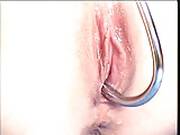 Beautiful Mature Blonde Has Her Shaved Pussy Filled With A Hook And Clit Pumped