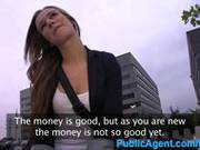 Publicagent Young Dumb Brunette Fucked Outdoors By Big Cock