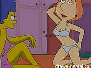 Lesbian Hentai Marge Simpson And Lois Griffin