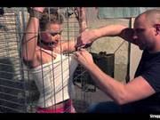 Angel Diamonds Caged Bound Gagged Stripped Vibed