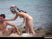 Teen Couple Nude Beach Spy Cam
