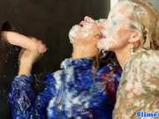 Glam Upper Class Sluts At Gloryhole Getting Wam