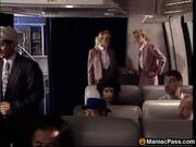 Hot Flight Attendants Threesome