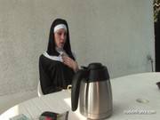 Young French Nun Fucked Hard In Threesome With Papy Voyeur