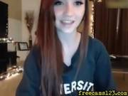 Hot 18 Year Old Teen Cams While Her Parents Are Out