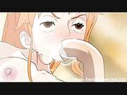 One Piece Hentai - Luffy Heats Up Nami